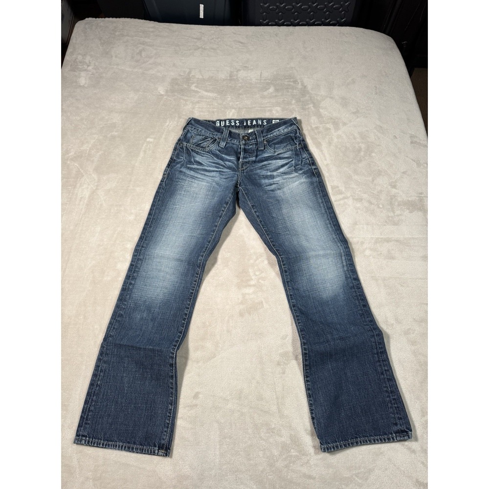 Guess Flacon Jeans Size 28x30 Blue Bootcut Flare Y2K